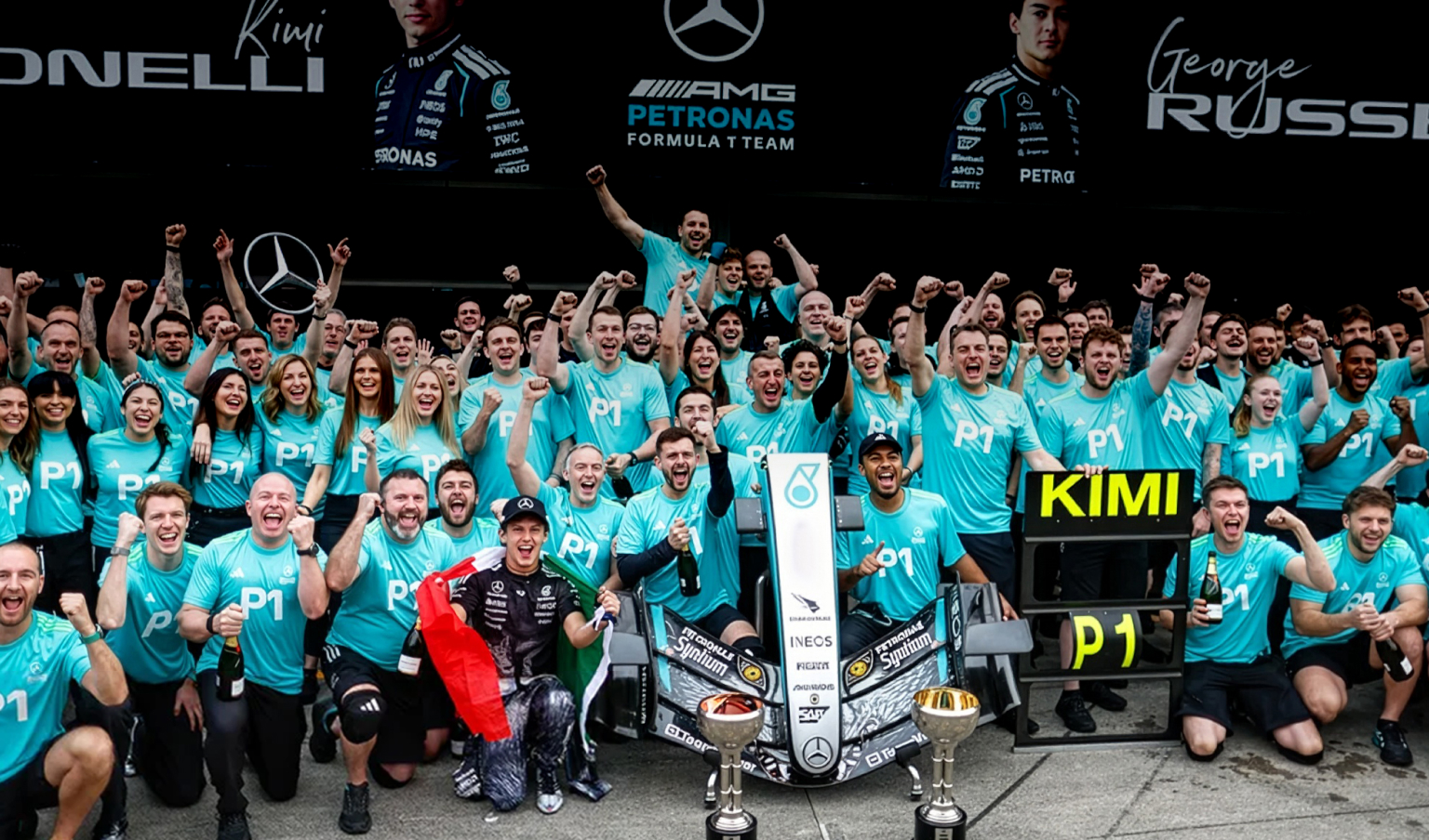 Mercedes-AMG Petronas F1 թիմի վարորդ Անդրեա Կիմի Անտոնելլին դարձավ Ֆորմուլա 1-ի առաջնության ամենաերիտասարդ առաջատարը